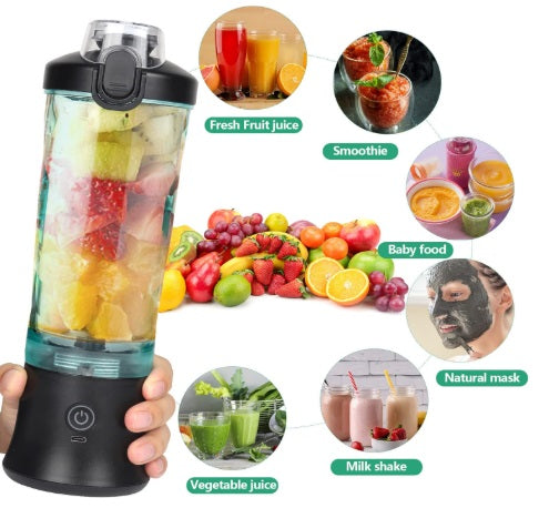  Mixeur Portable 600ML à 6 Lames – Smoothies & Shakes