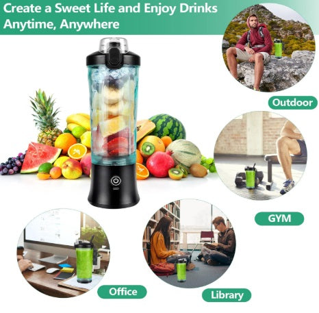  Mixeur Portable 600ML à 6 Lames – Smoothies & Shakes