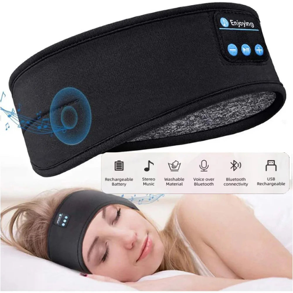 Casque Bluetooth sans fil 2-en-1 : Parfait pour le sport et le sommeil